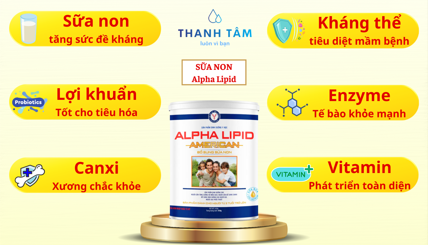Gói sữa non Anpha Lipid USA Gold 16gram