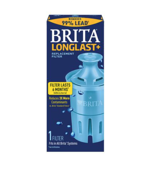 Brita LONG LAST Replacement Filter for Pitcher Water Filtration System (Pack of 1) [lõi lọc nước thay thế, Brita chính hãng từ Mỹ]