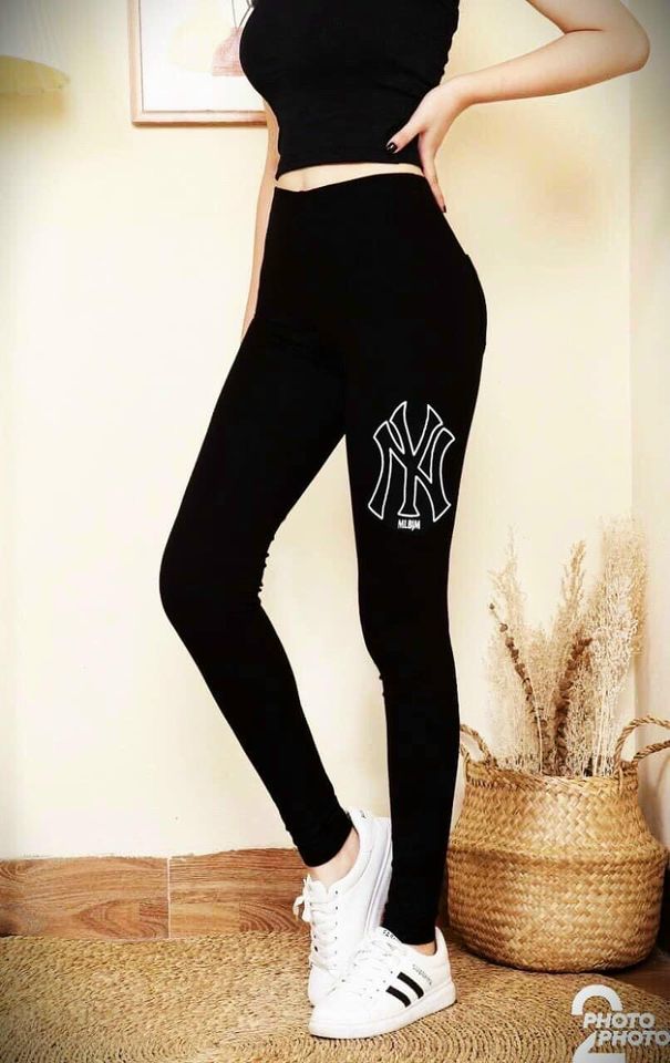 Quần Legging Dài thêu chữ NY