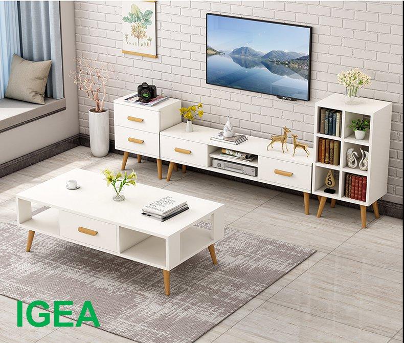 Bộ Combo Bàn, Tủ, Kệ Bắc Âu BM15
