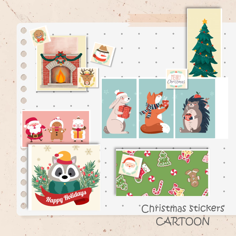 [N-diy VN] Set stickers hình dán sổ Giáng sinh Noel