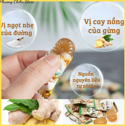 Kẹo quế, Kẹo Gừng Hàn Quốc 200g/bịch