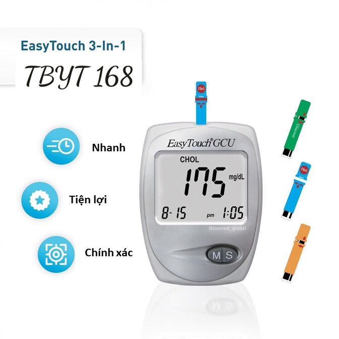 Que thử mỡ máu Easy touch (10 que )