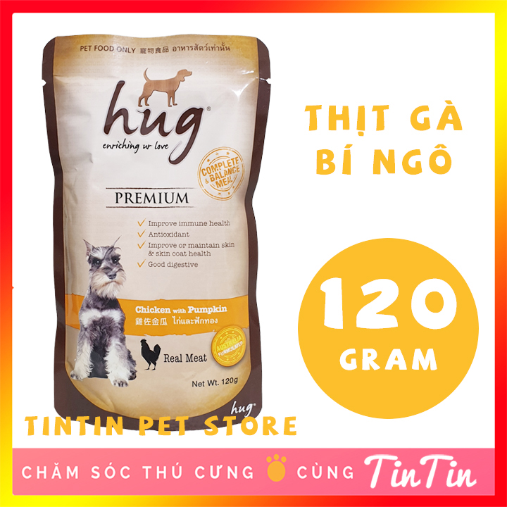 Pate Dinh Dưỡng Cho Chó HUG Gói 120 Gram