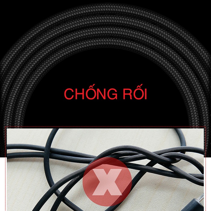 Cáp sạc nhanh Micro Usb Ossan dài 1m chíp đời mới OS-C1M100pro
