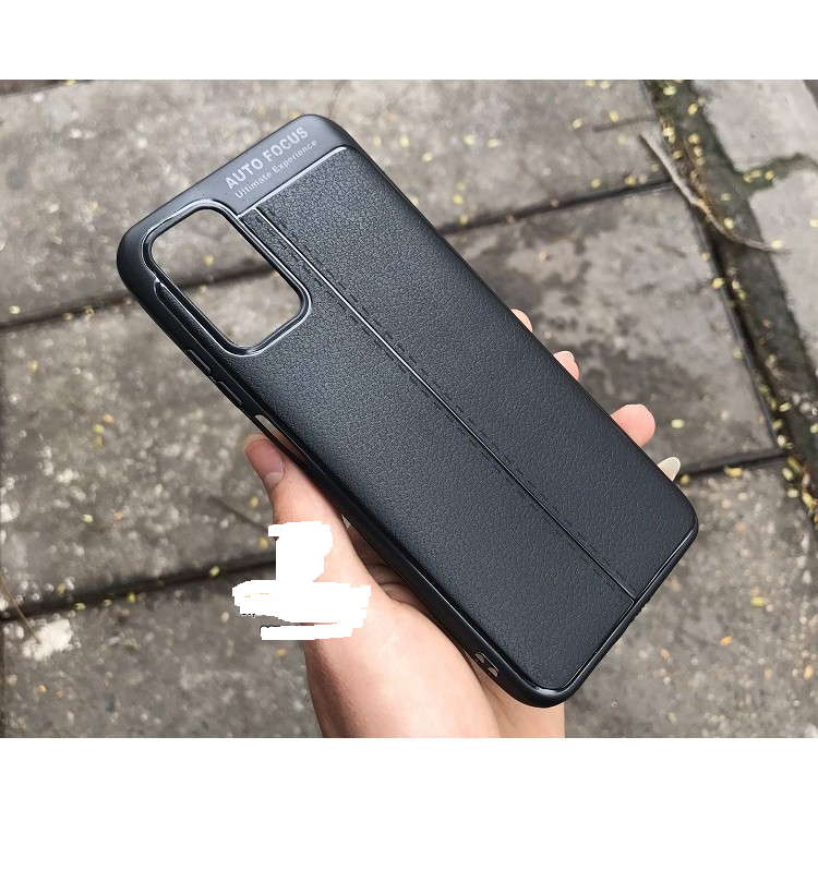 Ốp lưng dẻo Auto Focus cho Xiaomi Redmi 9T vân giả da
