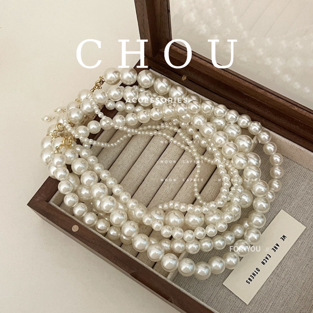 Dây Chuyền Titan, Vòng Cổ Titan Chuỗi Ngọc Tròn Basic | CHOU ACCESSORIES |