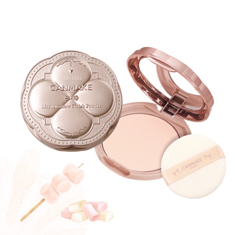 [NEW] Phấn phủ Canmake Marshmallow Finish Powder Chống Nắng, Kiềm Dầu