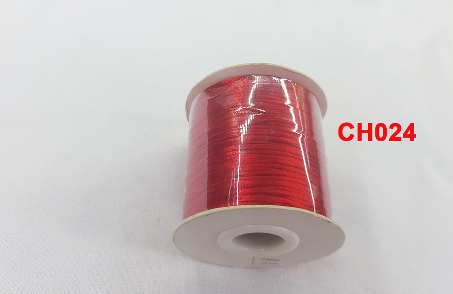 [HCM]Cuộn dây vải thun màu đỏ đan vòng