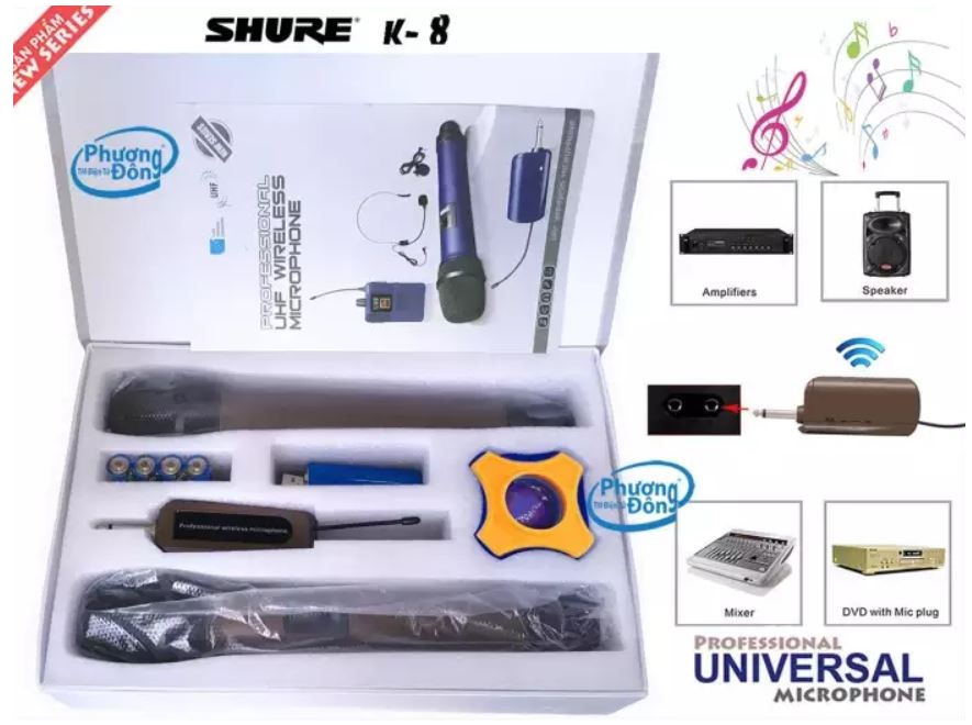 Micro không dây shure K8