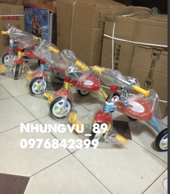 XE ĐẠP 3 BÁNH MINI CHO BÉ TỪ 1-3 TUỔI