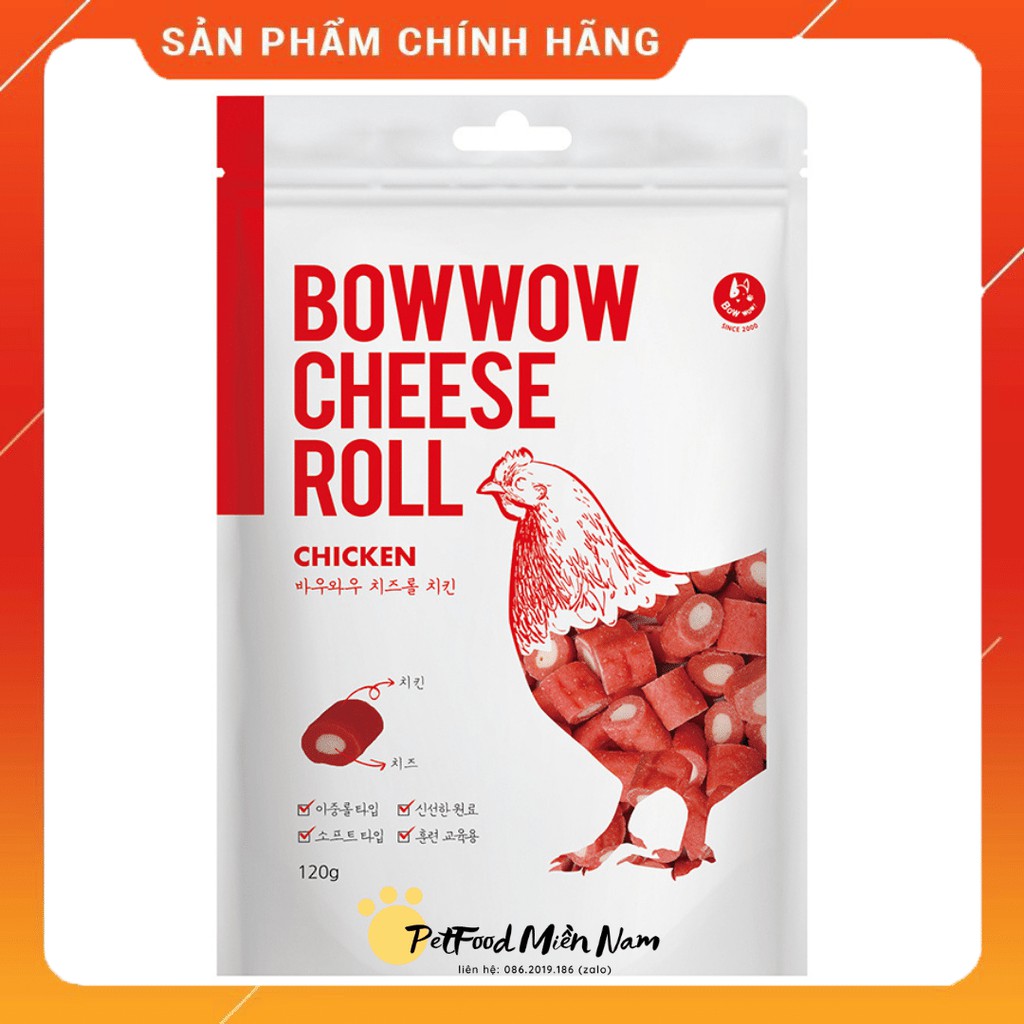 PHÔ MAI CUỘN THỊT GÀ - 120g - Bánh Thưởng