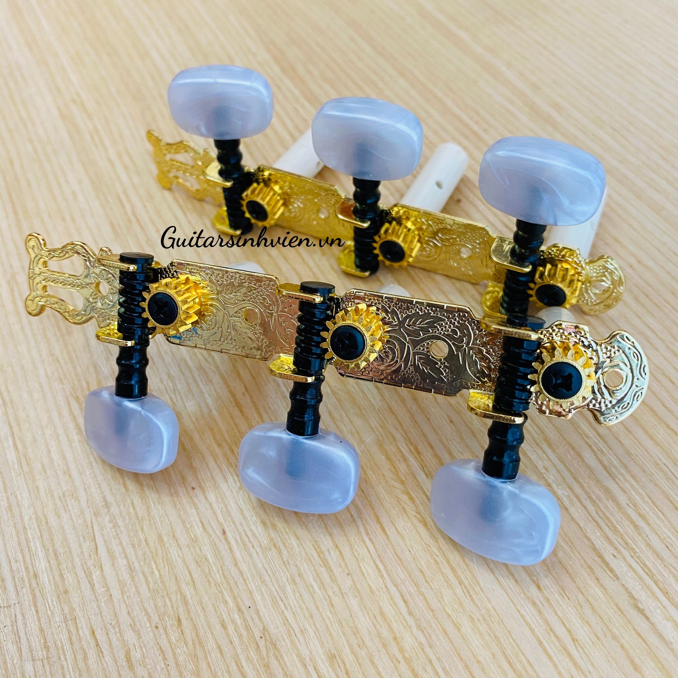 Khoá Đàn Guitar Classic Bản Vàng Bền Bỉ