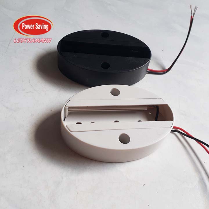 Đế ray đơn hình oval sử dụng cho đèn ray