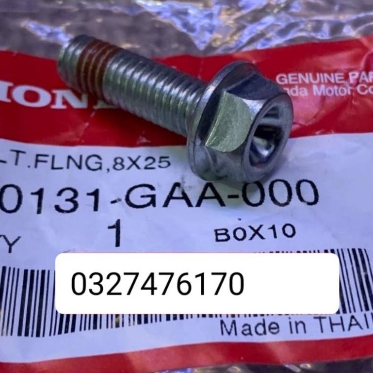 Ốc bắt heo dầu phanh, thắng trước xe wave thái, future 1 zin 8x25
