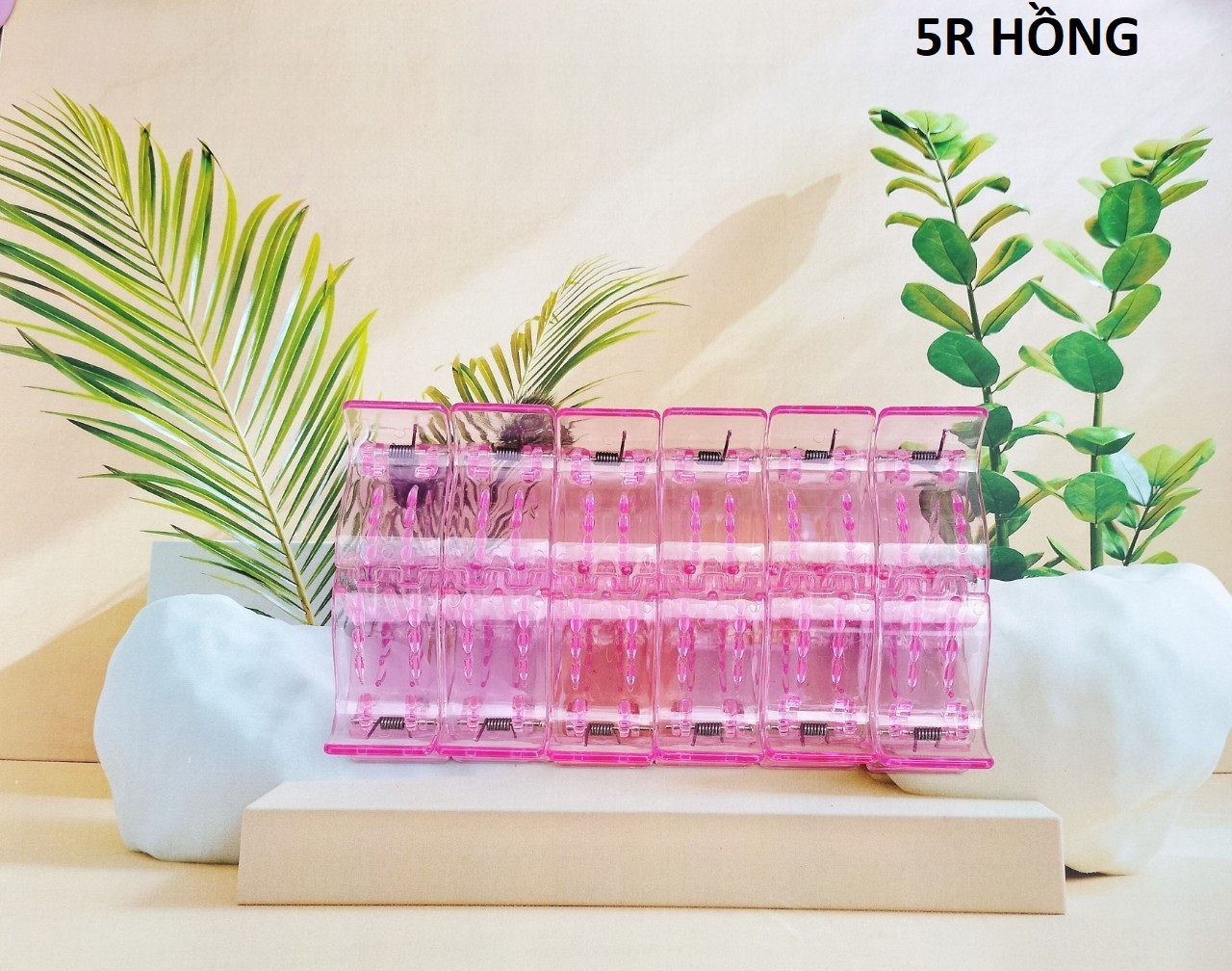 ( SIÊU DẺO) Set 6 - 12 Kẹp tóc càng cua 5 răng nhám màu socola
