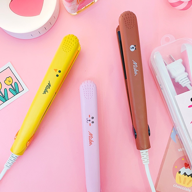 Máy duỗi tóc mini du lịch - Máy bấm tóc mini du lịch tặng hộp đựng tiện dụng cao cấp - Selenshop