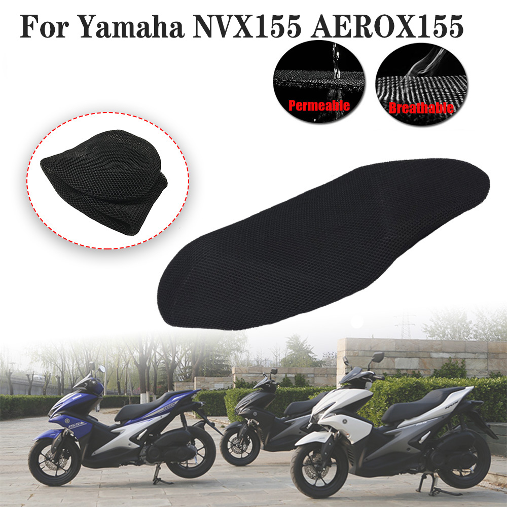 Cho yamaha nvx155 aerox155 nvx aerox 155 bộ phận phía sau ghế cowl bìa cách nhiệt net 3d lưới bảo vệ phụ kiện xe máy