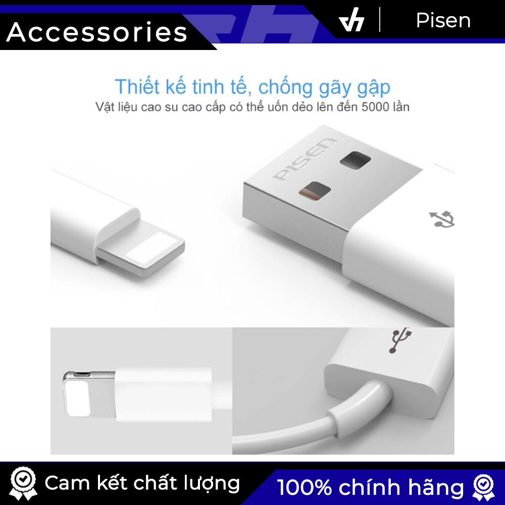 [HCM]Cáp sạc iPad 4 chính hãng Pisen