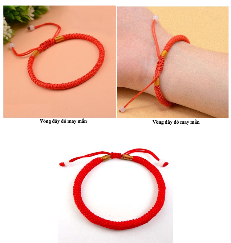 [HCM]Vòng Tay EBI Chỉ Đỏ Dây Rút May Mắn