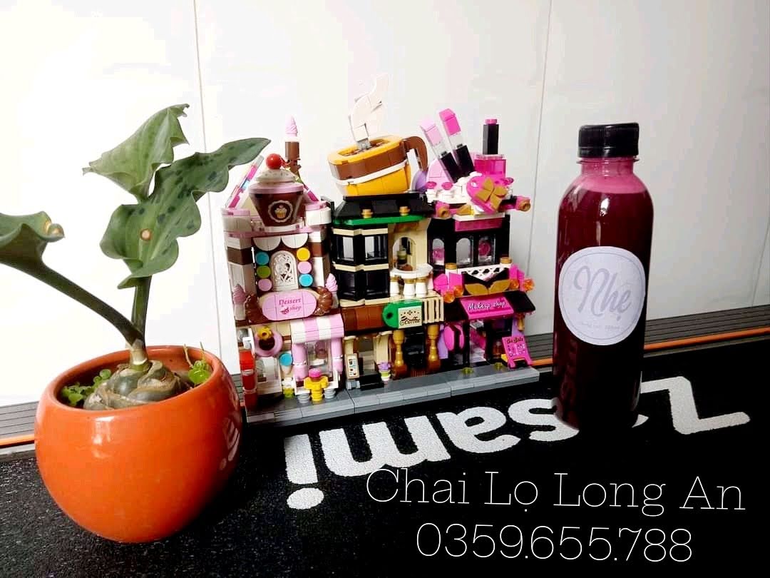 SET 10 CHAI NHỰA TRÒN MIỆNG NHỎ 330ML