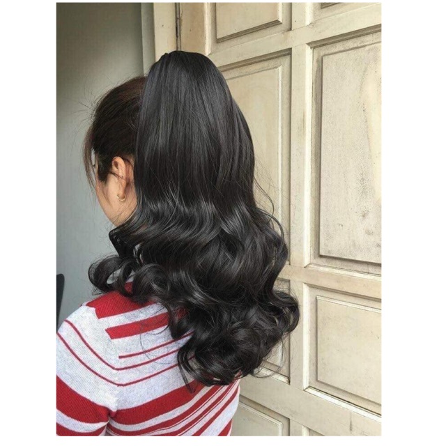 Tóc Giả Ngoặm Lửng  - Ngoặm Xoăn Phồng Lửng