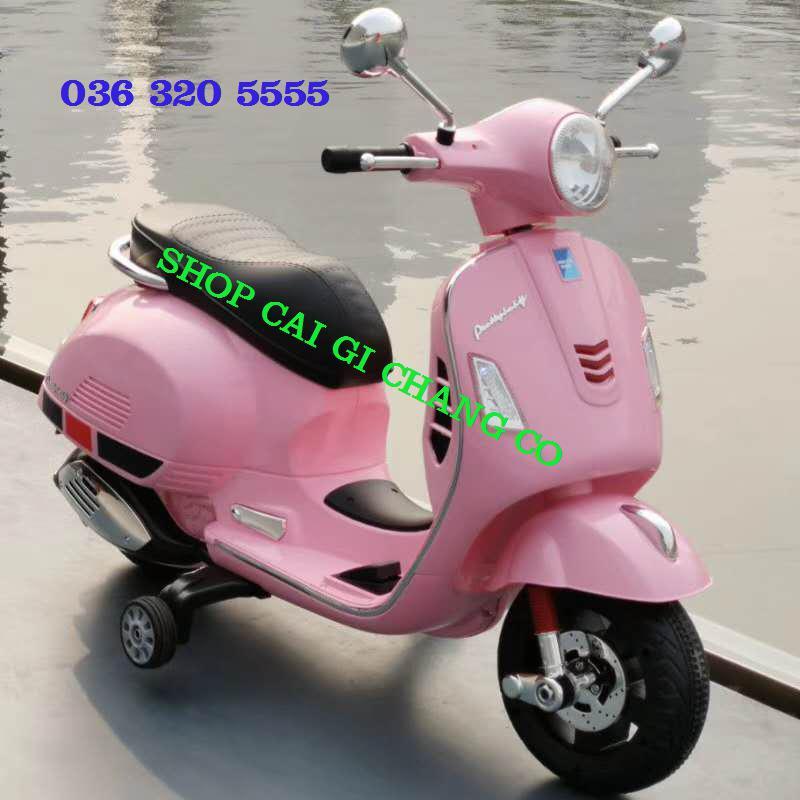 XE MÁY ĐIỆN TRẺ EM VESPA 12V CỰC ĐẸP MẪU MỚI NHẤT 2019