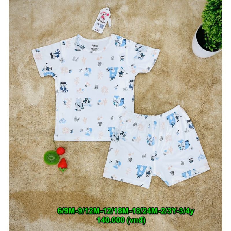 Bộ cộc tay Avaler họa tiết đáng yêu cho bé