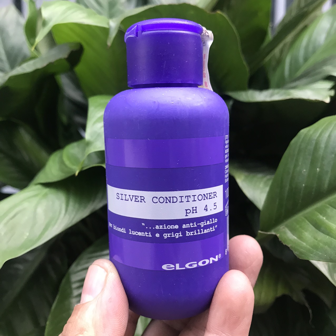 Gội xả tím khử sắc tố vàng dành cho tóc tẩy trắng, tóc bạch kim Silver Elgon 300ml X2