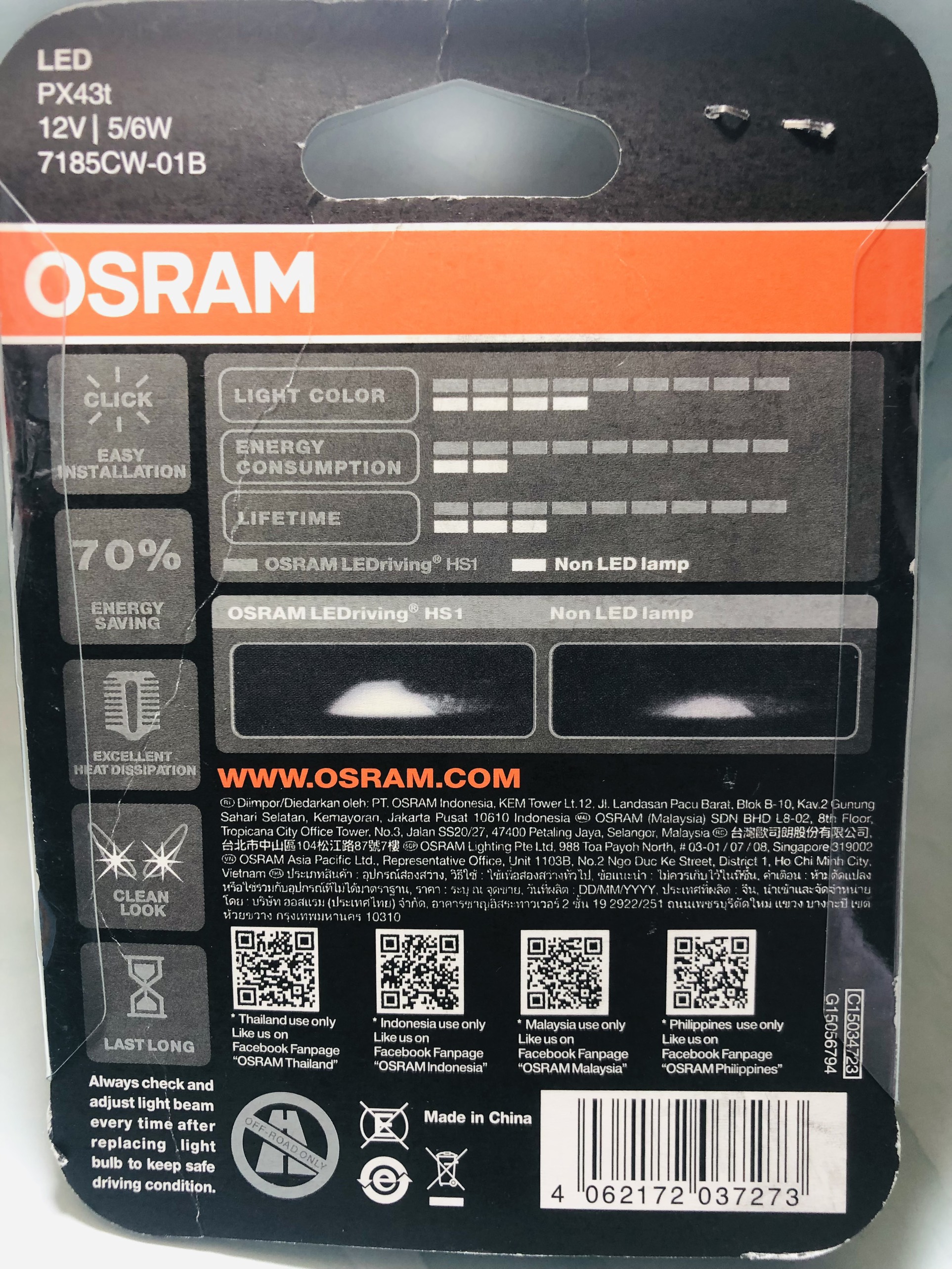 Đèn pha led chân M5 H4 OSRAM siêu sáng