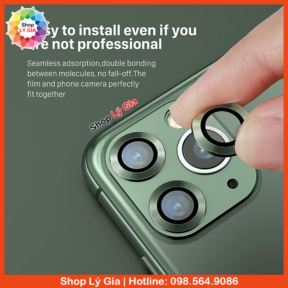 Cường lực từng mắt bảo vệ camera cho iPhone 13 Pro Max / iPhone 12/ iPhone 11