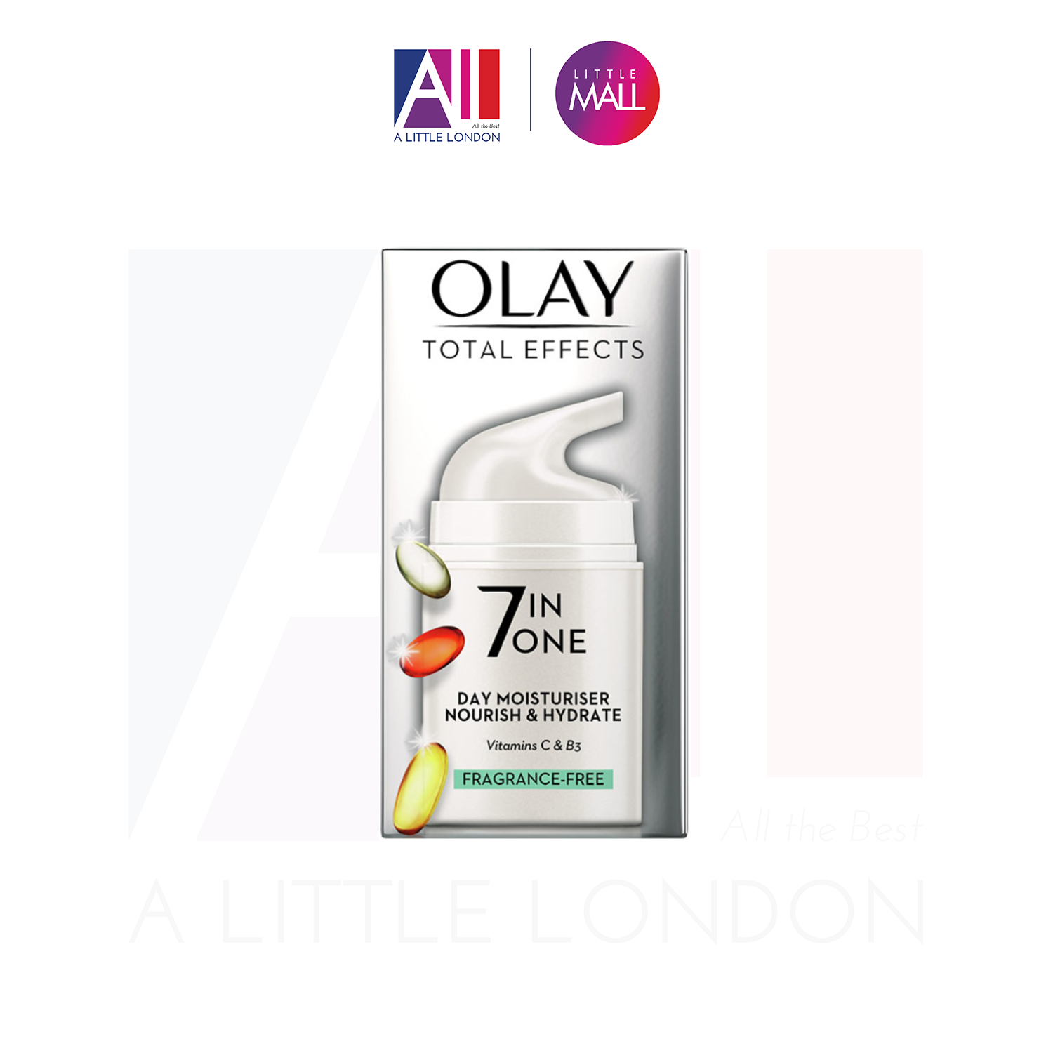 Kem dưỡng không hương liệu Olay Total Effects 7 In One Anti Ageing Fragrance Free Moisturiser 50ml