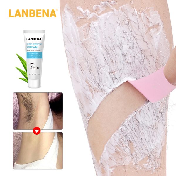 LANBENA Kem tẩy lông cho cơ thể không đau loại bỏ lông một cách nhẹ nhàng không kích ứng da như cạo lông dưỡng cho da - INTL
