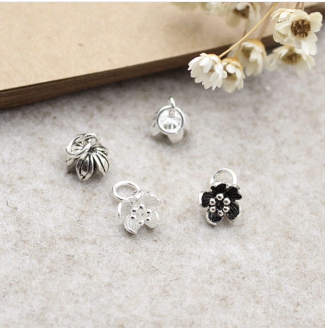Charm bạc hoa treo - mh171