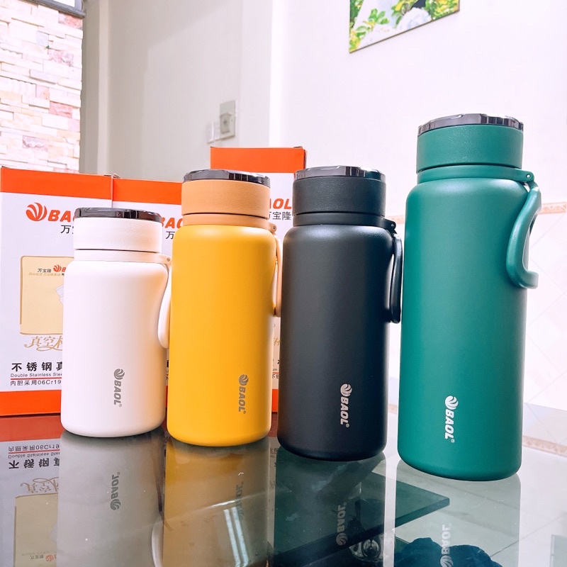 [ Chọn Màu ] Bình giữ nhiệt inox cao cấp SUS304 mẫu mới L32 1000ml, 1200ml, 1500ml Siêu Giữ Nhiệt