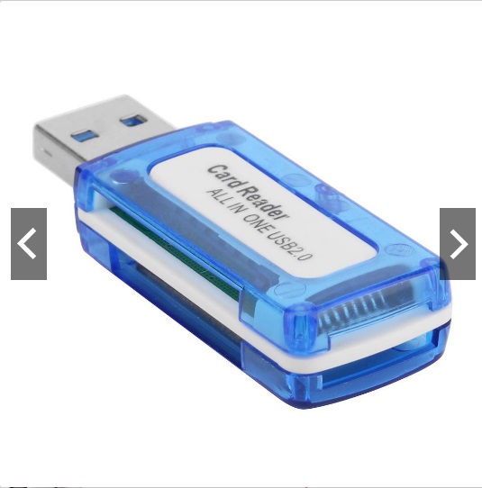 Đầu đọc thẻ nhớ 4 trong 1 cho Micro SD TF M2 Support memory card: for MicroSD, SD, TF, MS micro (M2), Size: 52*20*10mm/2.04*0.78*0.39''