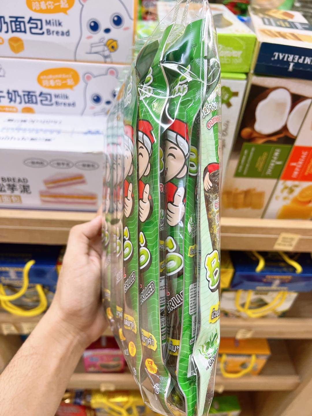 LỐC 12] Snack Rong Biển cuộn Big Roll Thái Lan