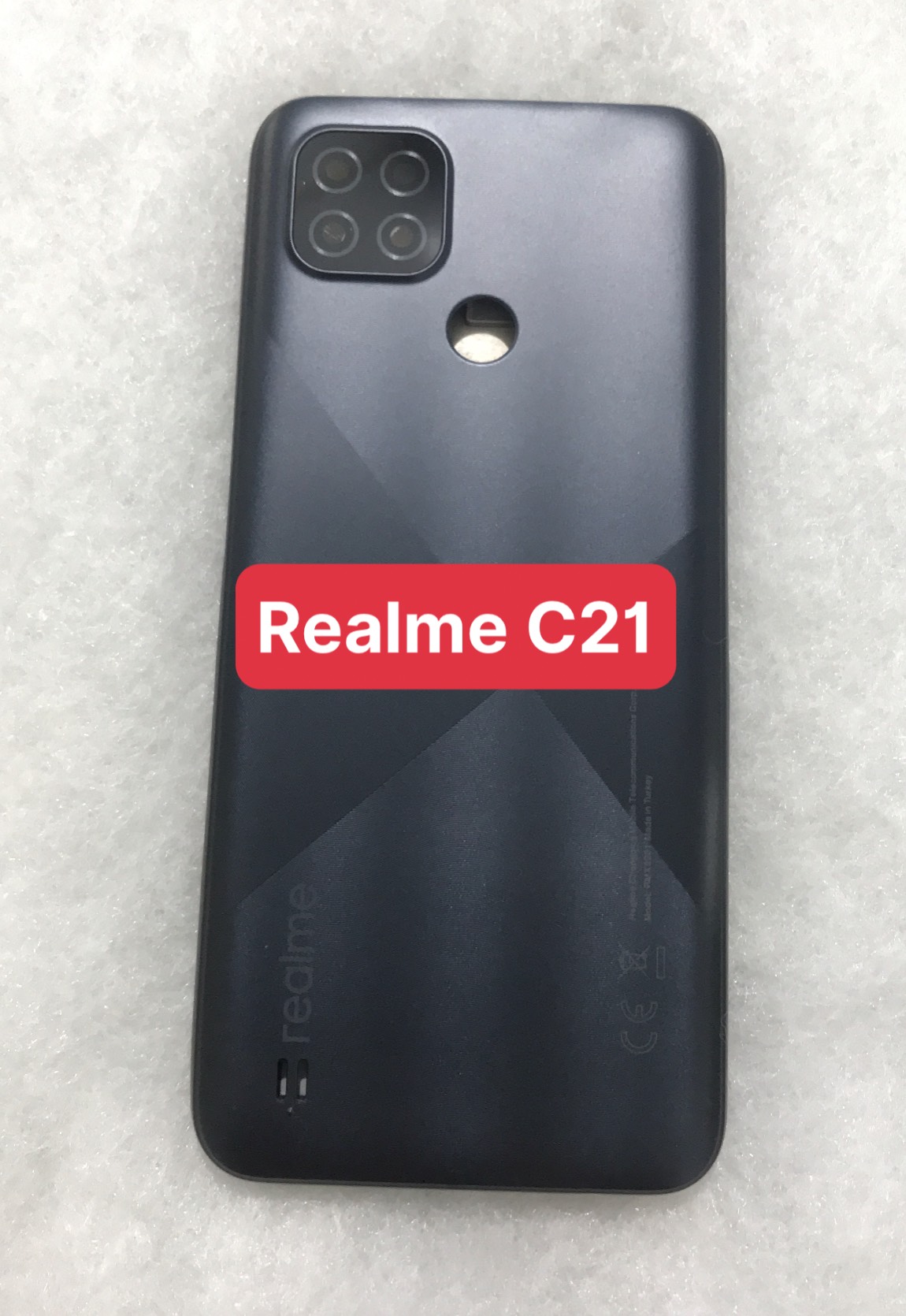Bộ vỏ Realme C21 (bộ gồm lưng , sườn ,khung xương, phím bấm , kính camera)