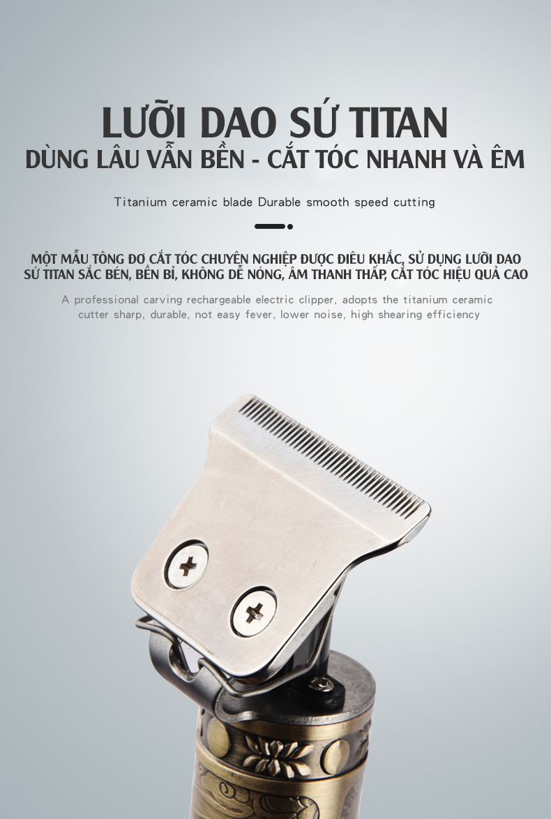 Smart1688 - Tông Đơ Cắt Tóc Chuyên Nghiệp Clipper