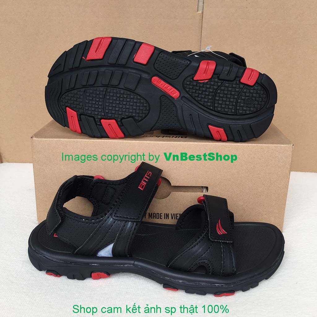 Dép Sandal Si Cao Su Nam Biti's DRM042600DEN (Đen)