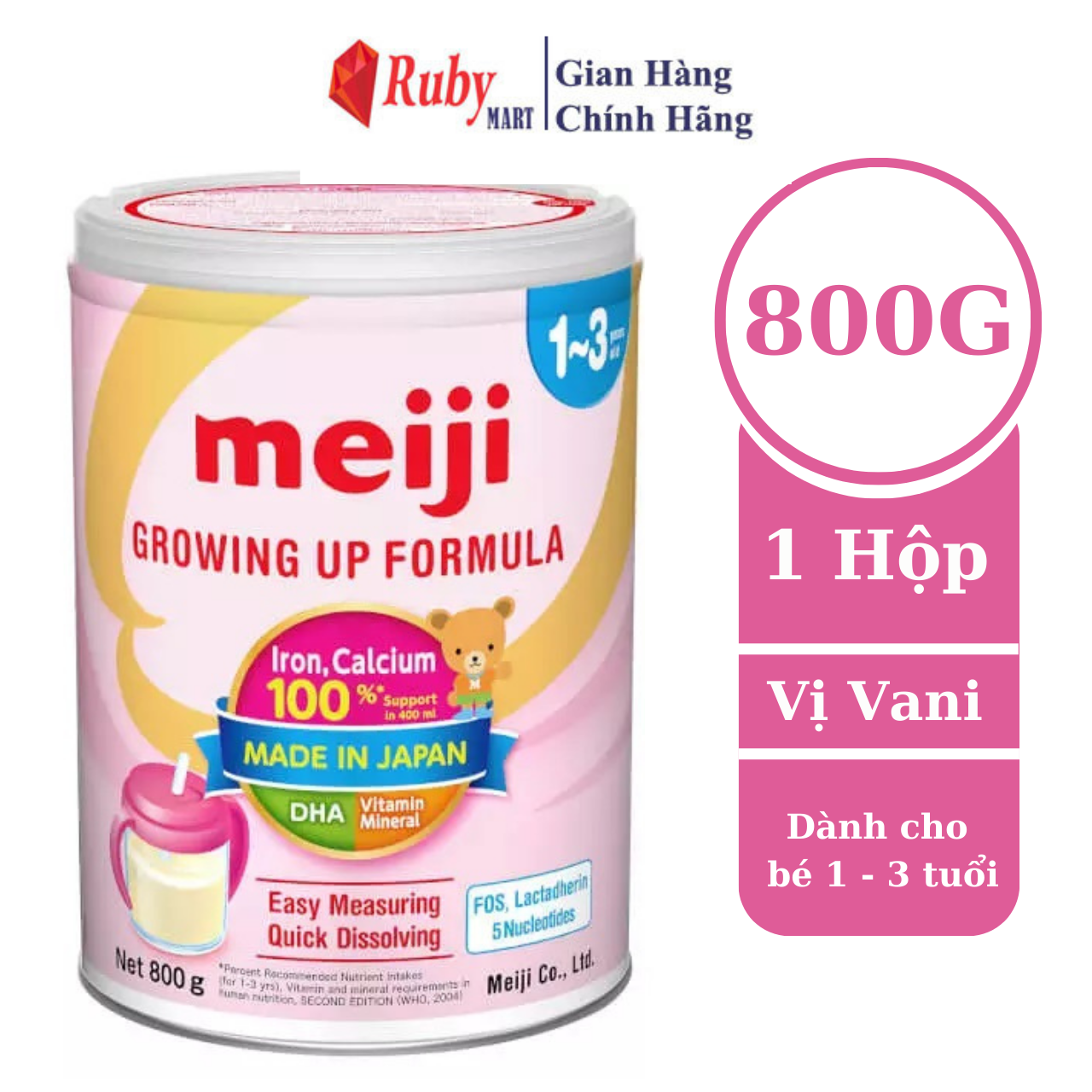 Sữa bột meiji nhập khẩu số 1 lon 800g