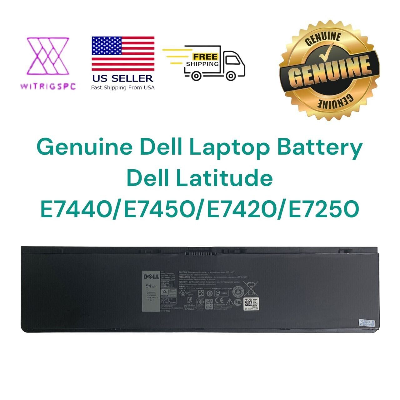 Pin laptop dell latitude e7450 e7420 e7440 34gkr 3rnfd