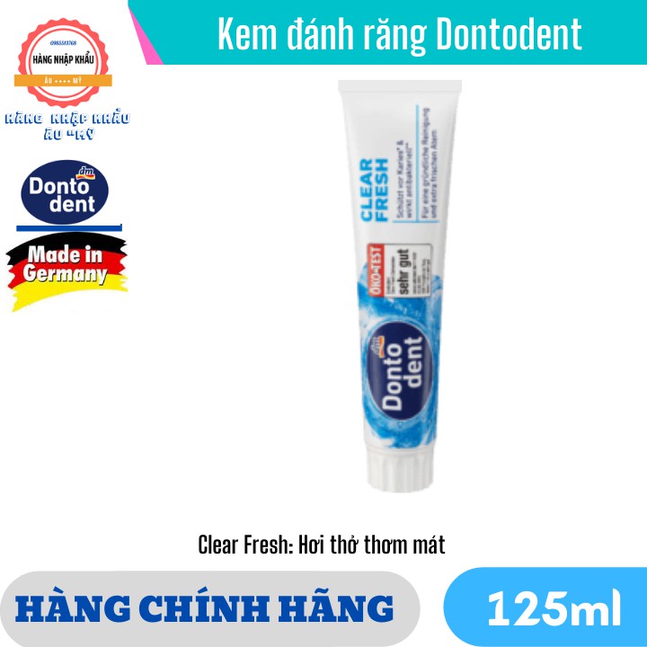 [HÀNG ĐỨC] Kem đánh răng Dontodent 125ml