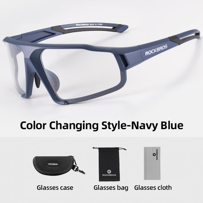 ROCKBROS Cycling Glasses Photochromic/Polarized Bicycle Glasses Sports Men's Sunglasses MTB Road Cycling Eyewear Protection Goggles
