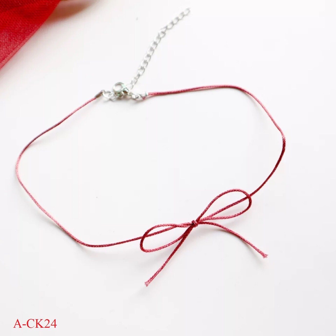 Chocker xinh BST màu đỏ A-ck19-24 Mayconner
