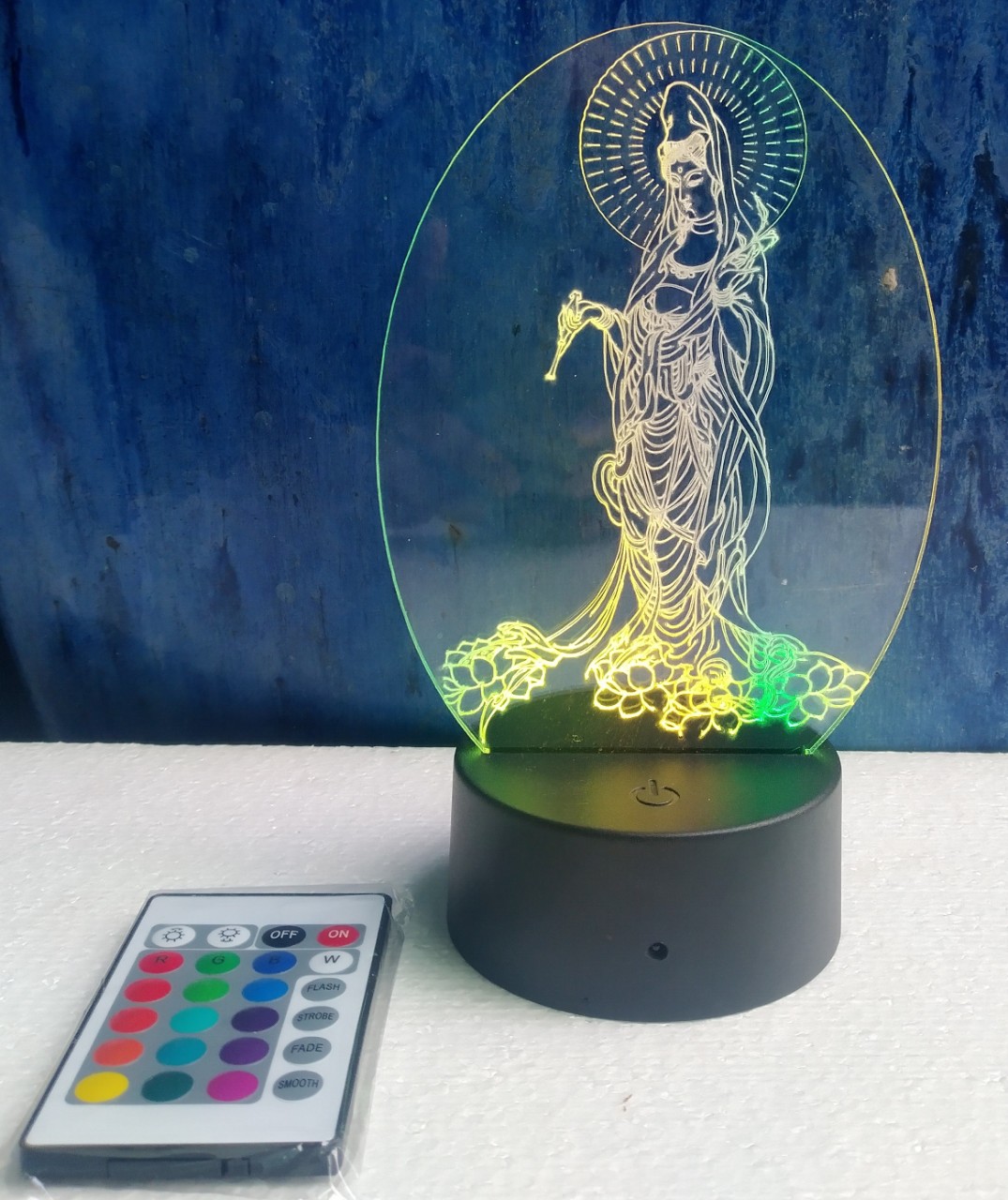 Đèn thờ phật, đèn thờ 3d hình Phật,