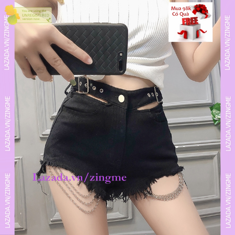 Quần Sooc Dây Xích Nữ Cá Tính Mt752 zingme