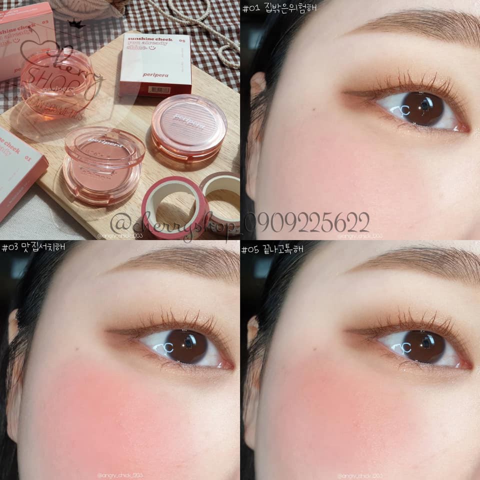Phấn Má Hồng Peripera Pure Blushed Sunshine Cheek