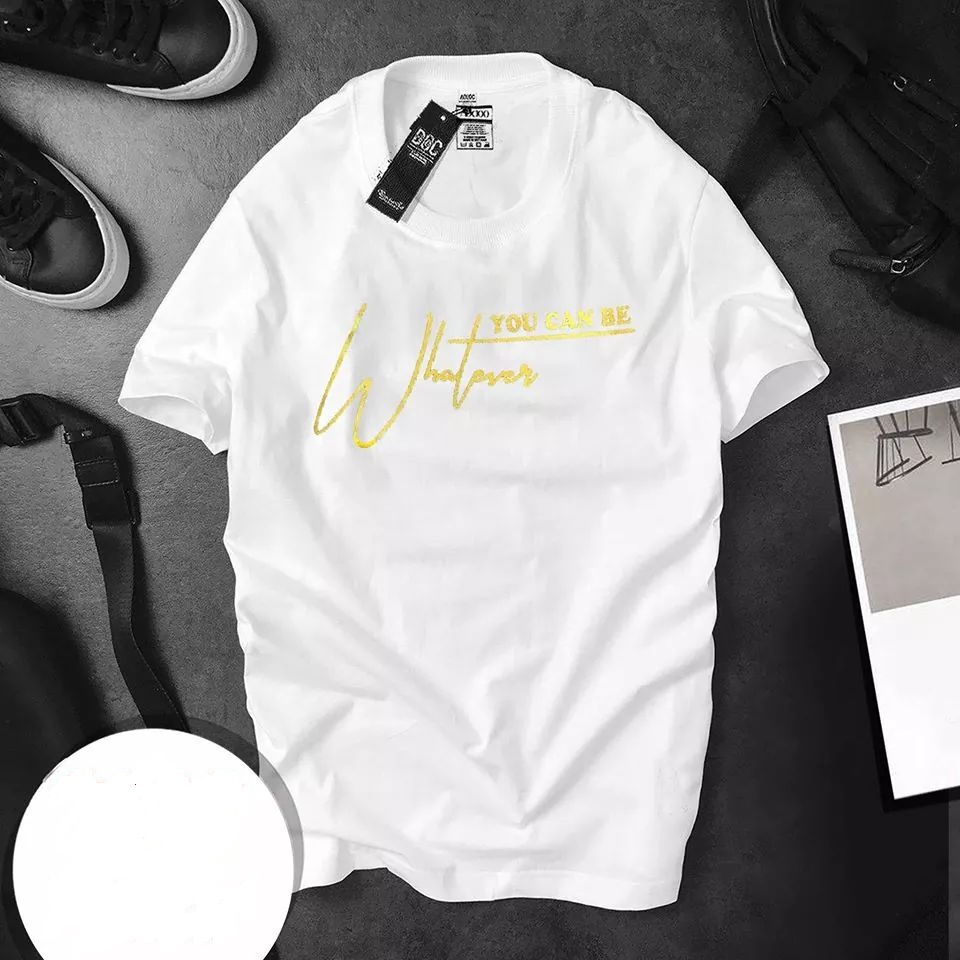[HCM]Áo thun nam nữ Hàn Quốc in hình Whatever You Can Be độc đẹp vải dày mịn mát