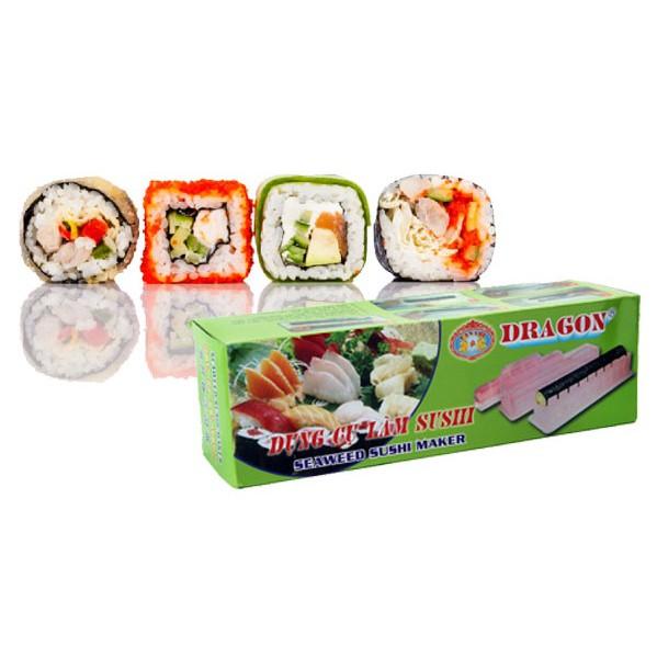 [HCM]Bộ 2 bộ dụng cụ làm sushi nhựa Dragon